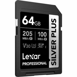 Lexar SDXC 64 GB Professional EZÜST Plus UHS-I U3 A2 4K V30 kép