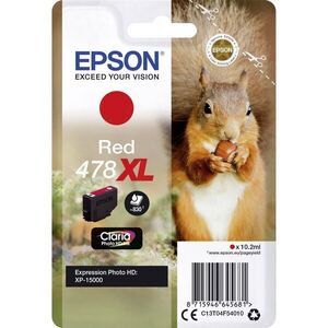 Epson T04F5 Tintapatron Red 10, 2ml No.478XL, C13T04F54010 kép