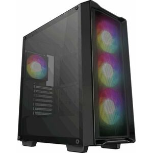 DeepCool Számítógépház - CC560 MESH V2 (fekete, ablakos, 4x12cm A... kép