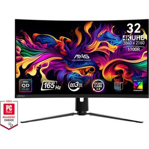 MSI MAG 321CUP - 31.5" QD-OLED 4K 165Hz Gaming Monitor kép
