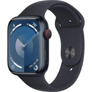 Apple Watch Series 9 45mm Cellular - éjfekete alumínium tok, éjfekete sport szíj kép