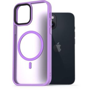 AlzaGuard Matte Case iPhone 14 MagSafe világoslila tok kép