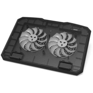 PORT CONNECT COOLER PRO, laptop hűtőállvány, 2x USB, fekete kép
