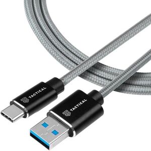 Tactical Fast Rope Aramid Cable USB-A/USB-C 1 m - Grey kép