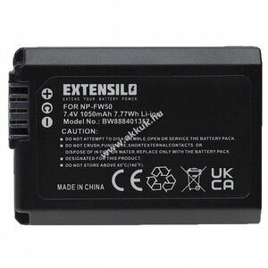 Helyettesítő EXTENSILO akku Sony típus NP-FW50 1050mAh kép