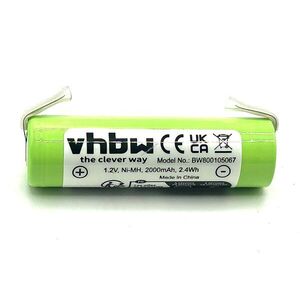 Helyettesítő akku Remington, PHILIPS, Moser, Wahl stb. hajvágó / borotva 1, 2V 2Ah kép