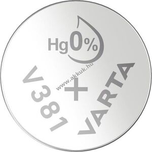 Varta Watch SR55 (V381) 1, 55V gombelem 1db/csomag ezüst-oxid kép
