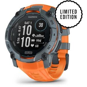 Garmin Instinct 3 50mm Solar, szürke + narancssárga szíj kép
