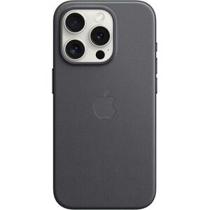 Apple iPhone 15 Pro MagSafe fekete FineWoven szövet tok kép