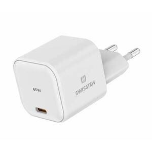 Swissten GaN 1× USB-C 65 W Power Delivery, fehér kép