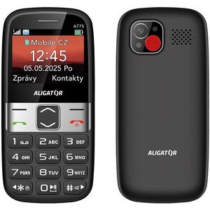 Aligator A775 Senior, fekete + asztali töltő kép