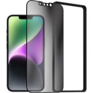 AlzaGuard FullCover Privacy Glass Protector iPhone 13 / 13 Pro / 14 / 16e / 17e 2.5D üvegfólia + felhelyező keret kép