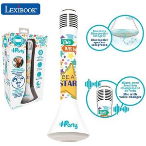 Lexibook iParty vezeték nélküli karaoke mikrofon beépített hangszóróval és fényhatásokkal kép