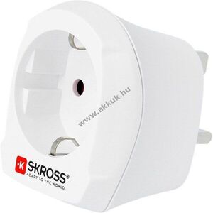 Skross országadapter Európa - UK 2- és 3-pólusú földelt és föld nélküli eszközökhöz kép