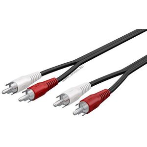 Goobay sztereó összekötő kábel 2x RCA (cinch) - 2x RCA (cinch) 2, 5m kép
