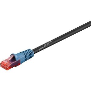 Goobay CAT6 U/UTP outdoor patchkábel rézbevonatos alumínium vezető (CCA) 10m fekete RJ45 2xPE kép