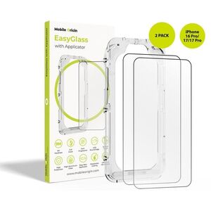 Mobile Origin EasyGlass üvegfólia applikátorral, iPhone 16 Pro/17/17 Pro, 2 darab kép