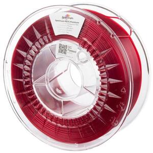 Spectrum 3D nyomtatószál, Premium PET-G, 1, 75 mm, Transparent Red, 1 kg kép