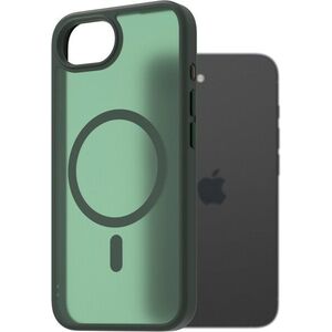 AlzaGuard Matte Case Compatible with Magsafe iPhone 16e / 17e sötétzöld tok kép
