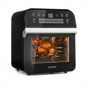 Klarstein AeroVital Cube, forrólevegős fritőz, 1600 W, 12 l, időzítő, 16 program, fekete kép