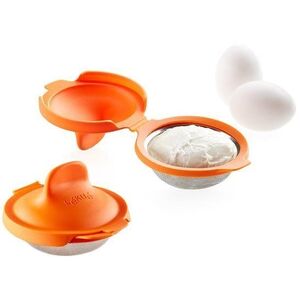 Lékué forma buggyantott tojáshoz, Egg Poacher, 2 darab | narancs kép
