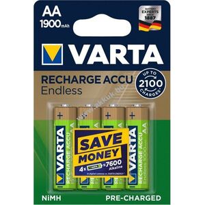 Varta Endless ceruza akku Mignon AA H6 R2U 1900mAh 4db/csom. kép