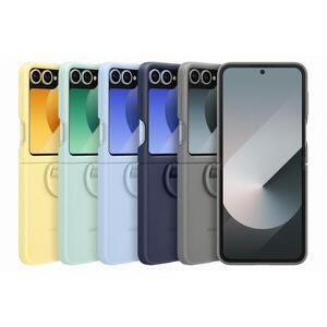 Galaxy Z Flip 6 Silicone Case blue (EF-PF741TLEGWW) kép