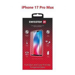 Swissten Case Friendly Apple iPhone 17 Pro Max üvegfólia - fekete kép