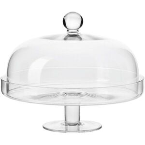 KROSNO Üveg tortaállvány fedővel, 28 cm kép
