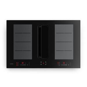 Klarstein ChefFusion indukciós főzőlap páraelszívóval | 4 főzőzóna | 7200 W | 504, 3 m³/h | 80 cm kép