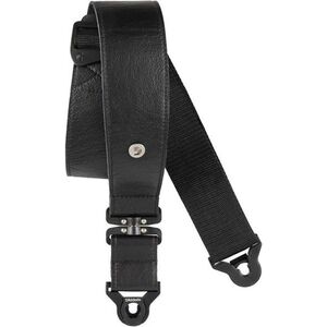 D'Addario Comfort Black Leather Auto Lock Swivel Strap kép