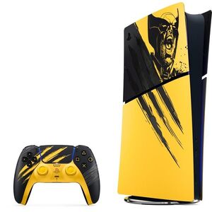 PlayStation 5 (Slim) Digital Edition 825GB - Marvels Wolverine: Battle Yellow Limited Edition kép
