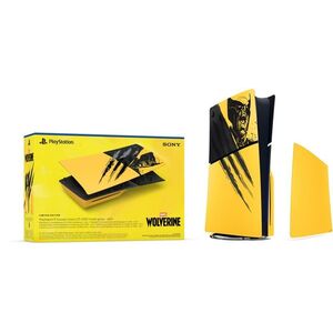 PlayStation 5 Console Cover - Marvels Wolverine: Battle Yellow Limited Edition kép