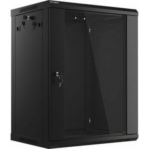 Lanberg 19'' 15U 600x450mm fekete (üvegajtó) fali rack... kép