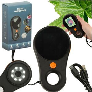 Digitális kézi mikroszkóp 500x nagyítás, 2 MP, 2" IPS kijelz... kép