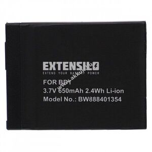 Helyettesítő EXTENSILO akku Sony Cybershot DSC-T90 típus NP-BD1 650mAh kép
