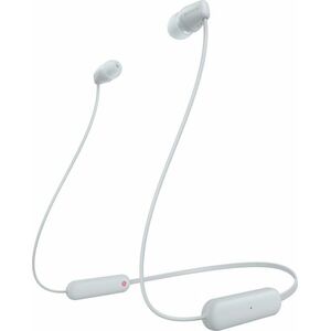 Sony WI-C100 Bluetooth mikrofonos fülhallgató fehér (WIC100W.CE7) kép