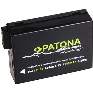 PATONA Canon LP-E8 kompatibilis, 1120 mAh, Li-Ion Premium kép