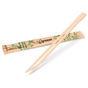 Wimex bambusz evőpálcika párosával csomagolva, 6 mm átmérő × 21 cm, 50 pár kép
