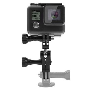 PULUZ CNC Aluminum Ball Joint Mount with 2 Long Screws for GoPro, Insta360, DJI and Other (Black) kép
