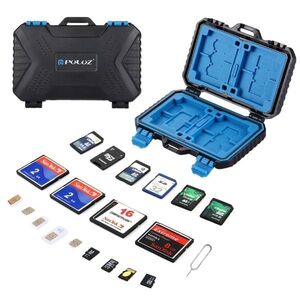 PULUZ 27 in 1 Memory Card Case for 4CF + 8SD + 9TF + 1Card PIN + 1Standard SIM + 2Micro-SIM + 2Nano- kép
