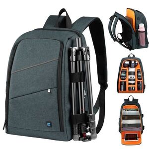 PULUZ Outdoor Portable Waterproof Scratch-proof Dual Shoulders Backpack Handheld PTZ Stabilizer Came kép
