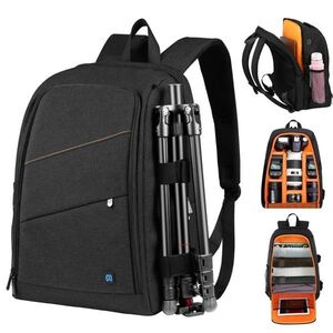 PULUZ Outdoor Portable Waterproof Scratch-proof Dual Shoulders Backpack Handheld PTZ Stabilizer Came kép