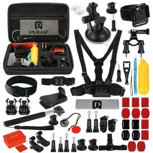PULUZ 53 in 1 Accessories Total Ultimate Combo for GoPro, Insta360, DJI and Other - Kit 1 kép