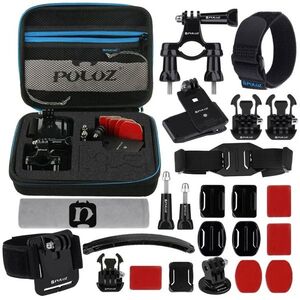 PULUZ 24in1 kerékpáros kiegészítő készlet - GoPro, Insta360, DJI és egyéb kamerákhoz kép