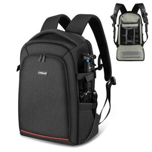 PULUZ Outdoor Portable Waterproof Scratch-proof Dual Shoulders Backpack Handheld PTZ Stabilizer Came kép