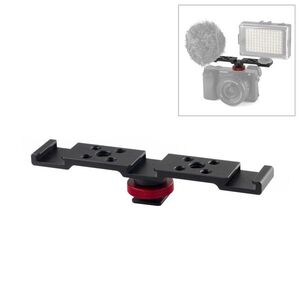 PULUZ Three-head Cold Shoe Bracket Mount (Black) kép