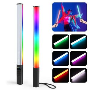 PULUZ 132 LEDs Photo Handheld Stick Light Full Color RGB Fill Light kép