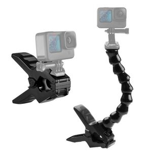 PULUZ Action Sports Cameras Jaws Flex Clamp Mount for GoPro, Insta360, DJI and Other kép