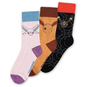 Pokémon: Evoluce Eevee - set 3 párů pánských ponožek kép